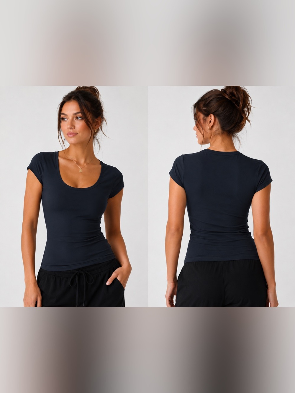 Pumiey Black T-shirt Sz XS